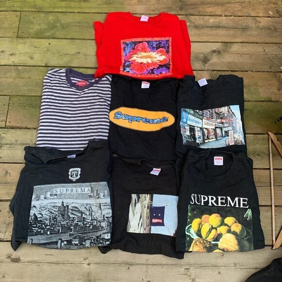 LOT OF 7 Supreme Shirts Medium - Picture 1 of 4